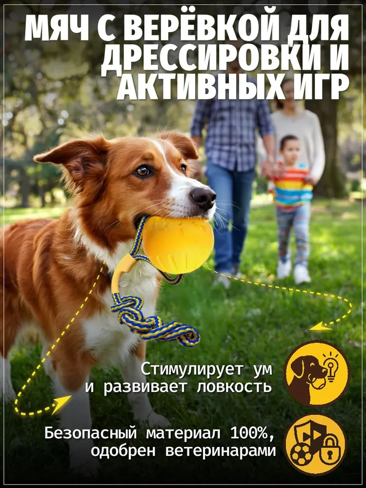 Мяч с канатом