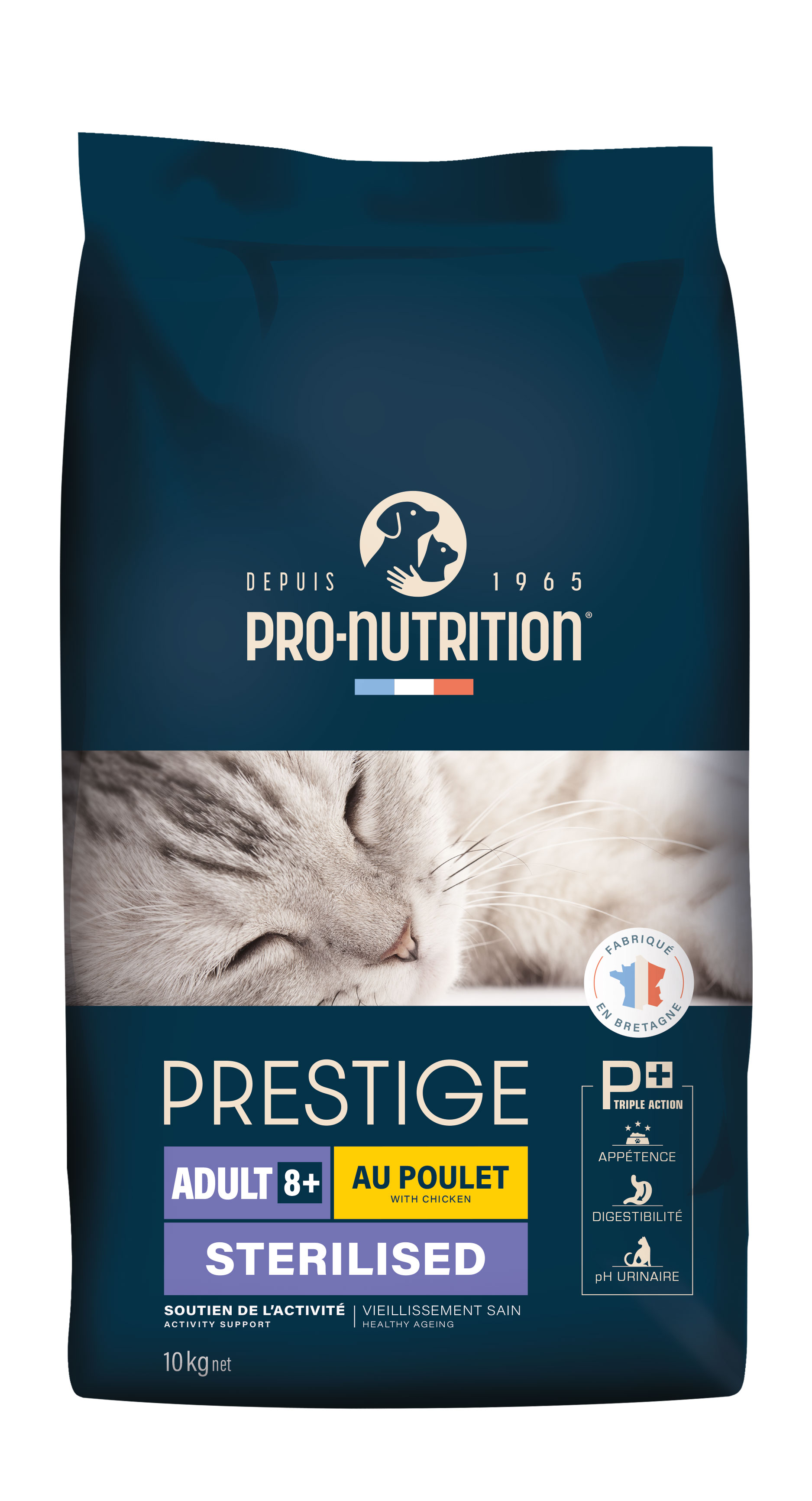 NEW Сухой корм для кошек Prestige Chat 8+ Light &/or Sterilized (10кг)
