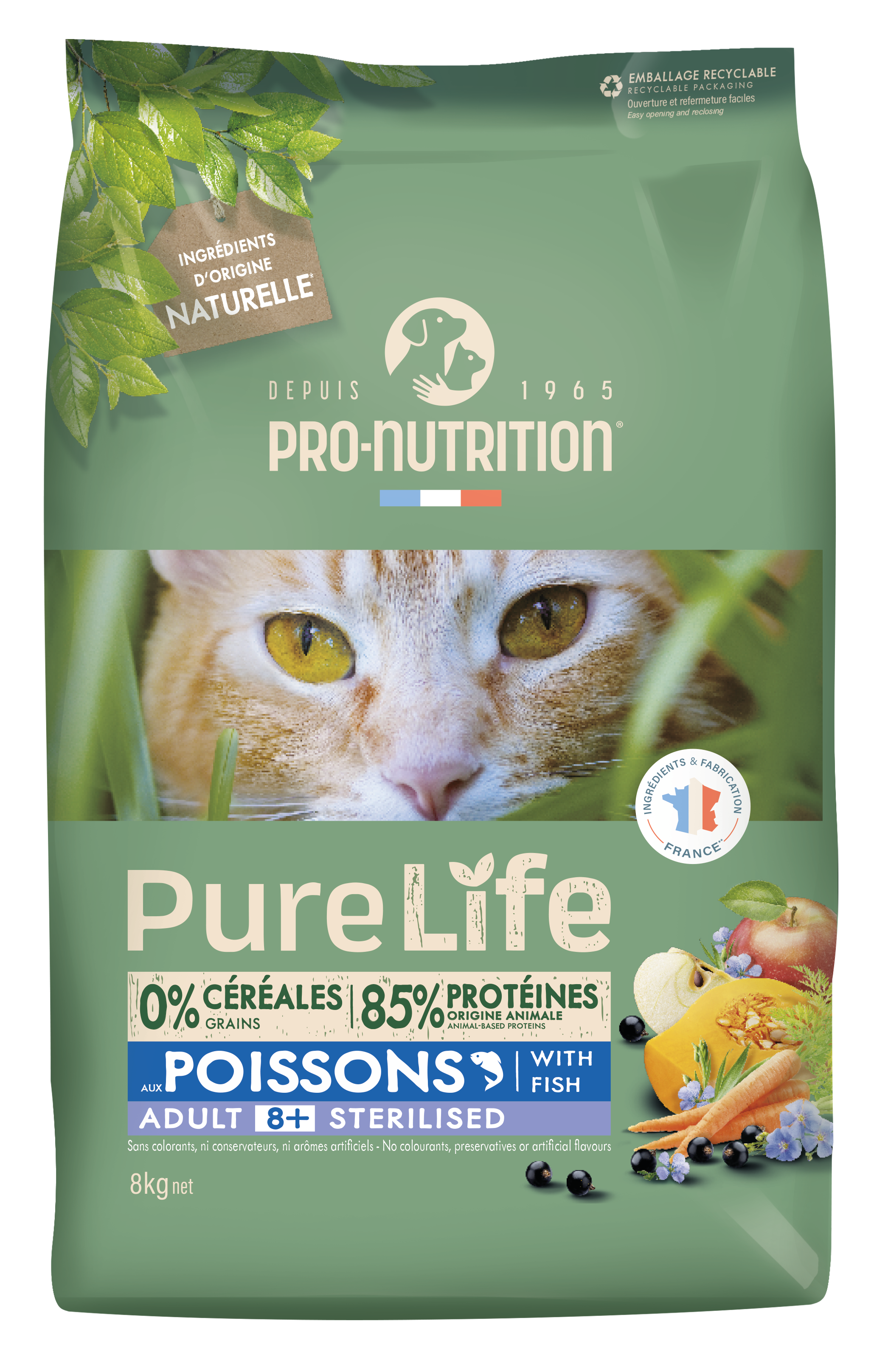 Pure Life Sterilized 8+ With Fish