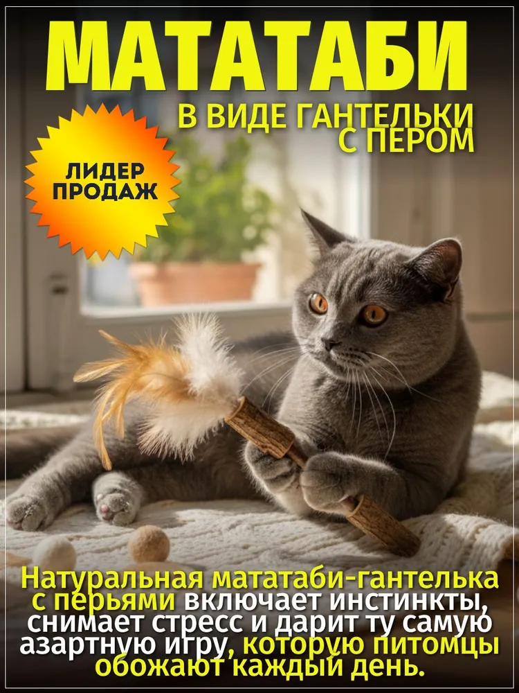 Мататаби гантель с пером