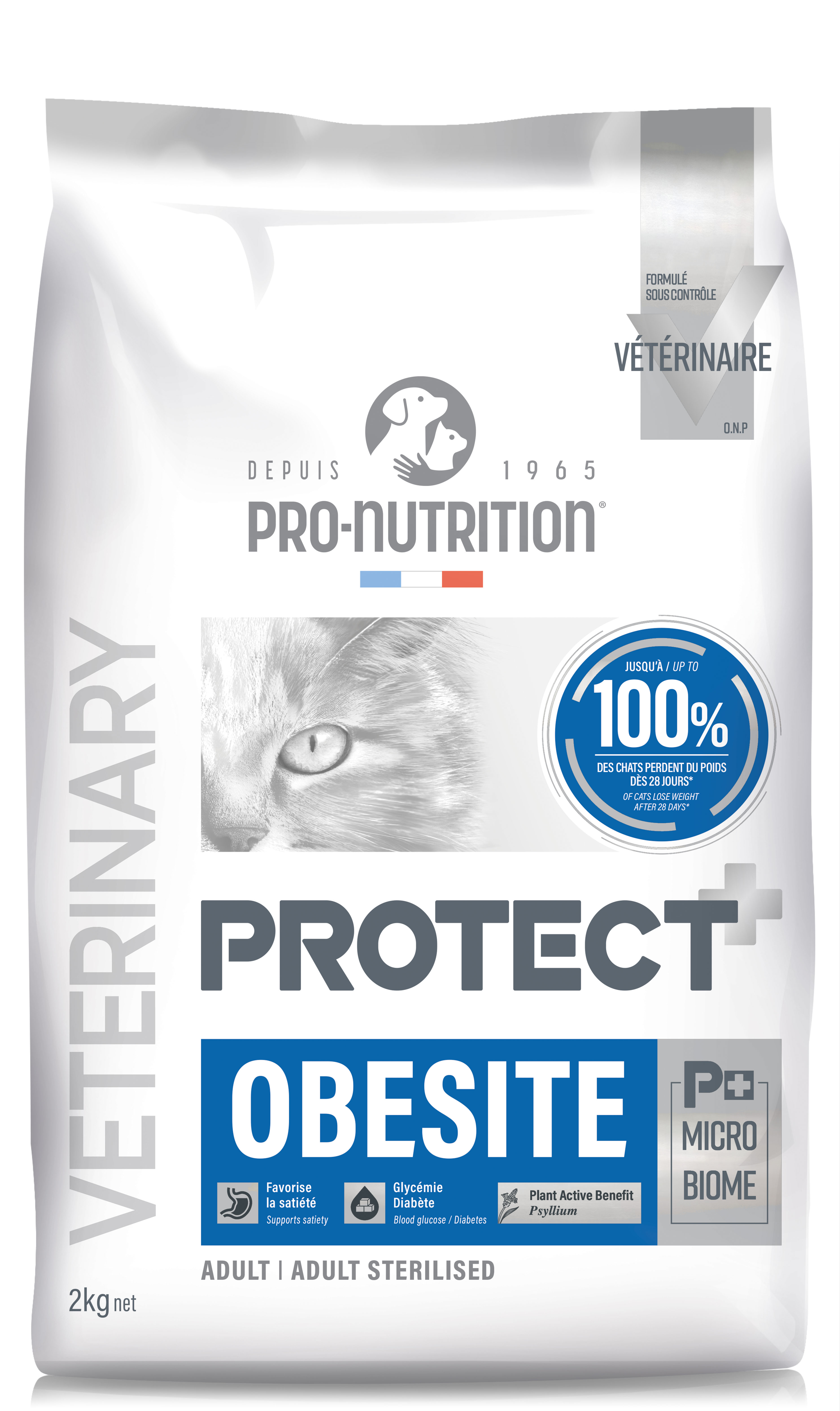Сухой корм для кошек NEW Pro-Nutrition Protect Obesite (2 кг)