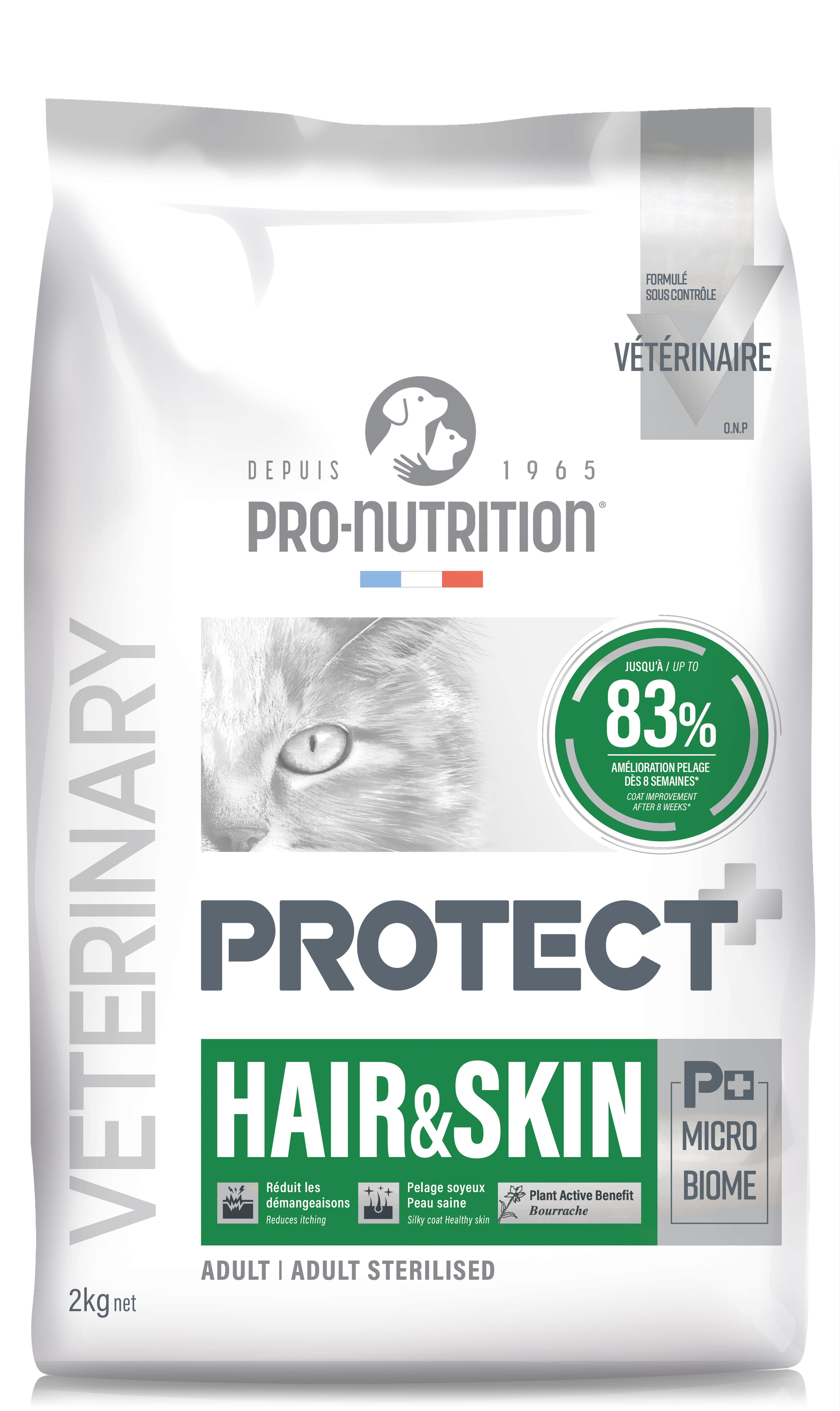 Сухой корм для кошек NEW Pro-Nutrition Protect Hair and Skin (2 кг)