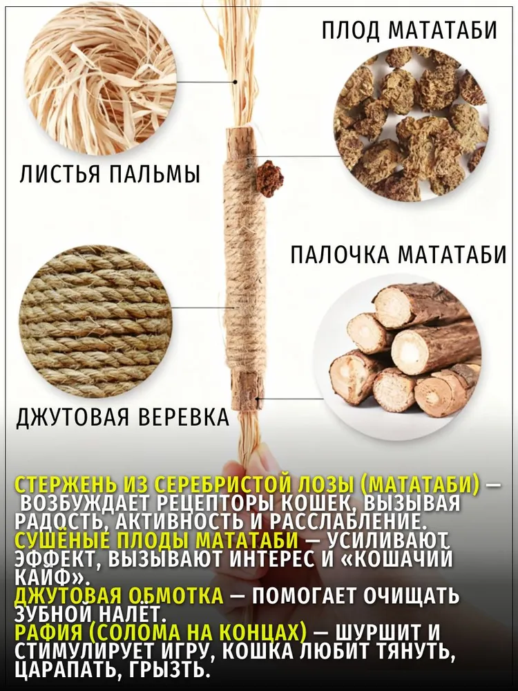 Мататаби с хвостиком и плодами